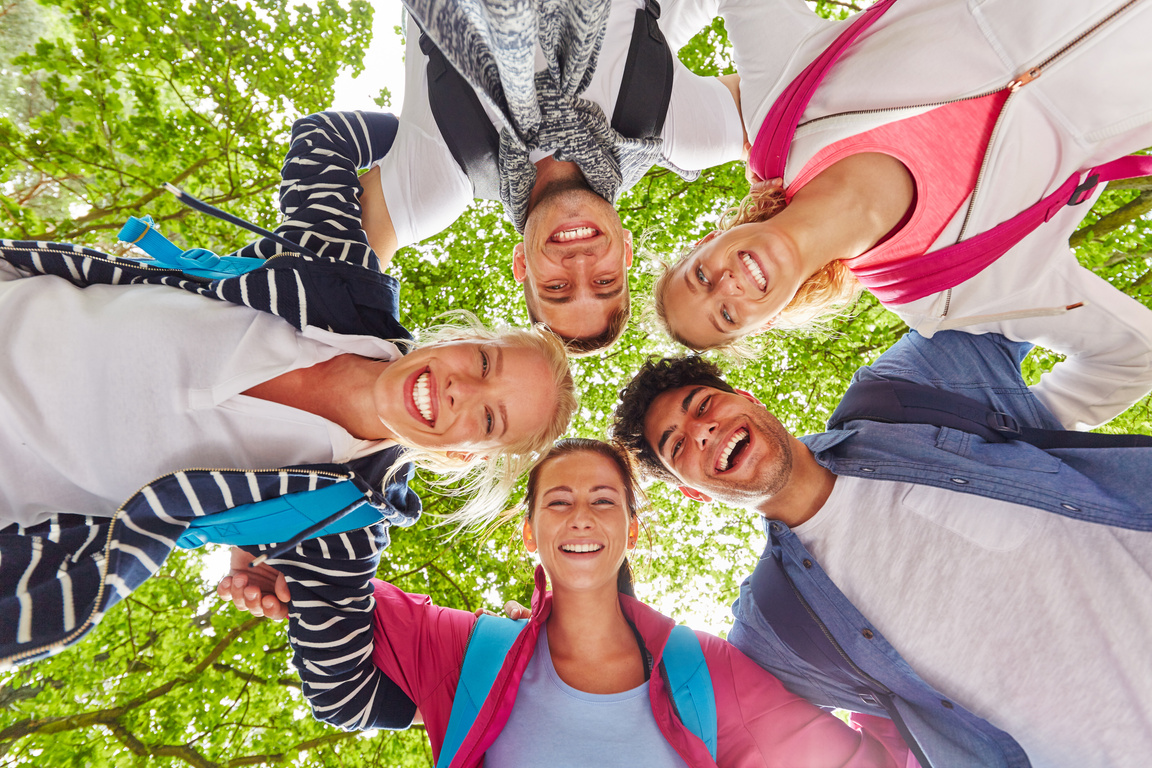 Friends Laughing with Joy